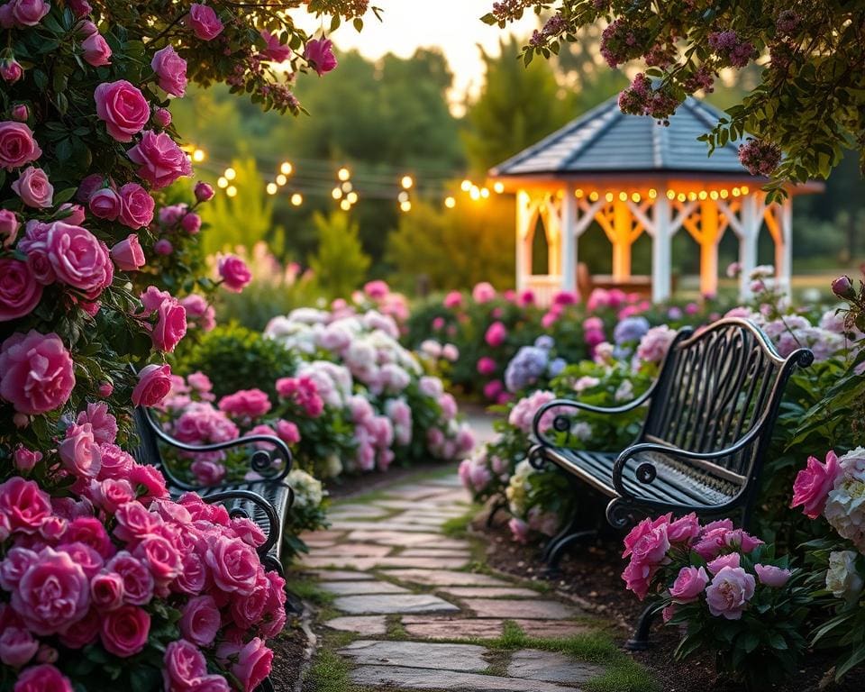 Hoe ontwerp je een romantische tuin?