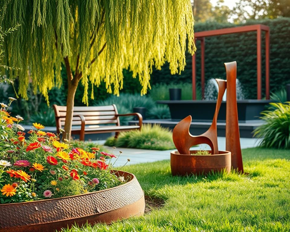 Waarom kiezen voor cortenstaal in de tuin?