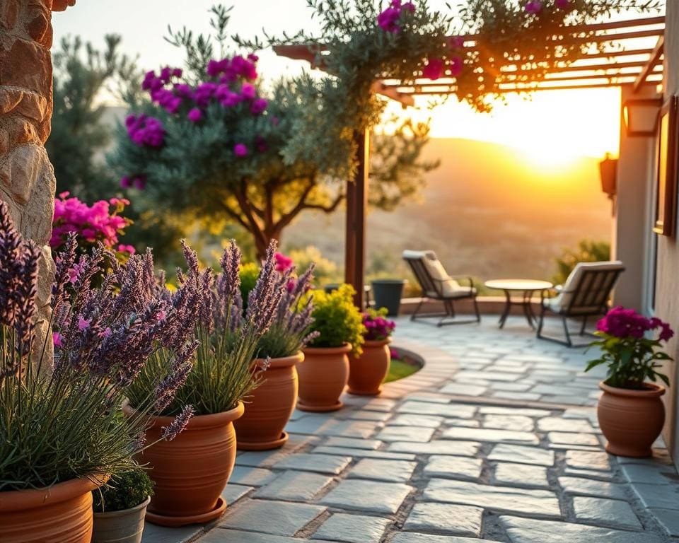 Wat past bij een mediterrane tuin?