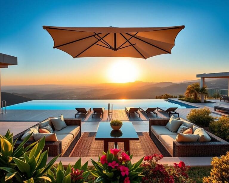 Wat zijn ideeën voor een luxe buitenruimte?