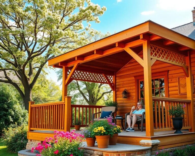 Wat zijn voordelen van een houten veranda?