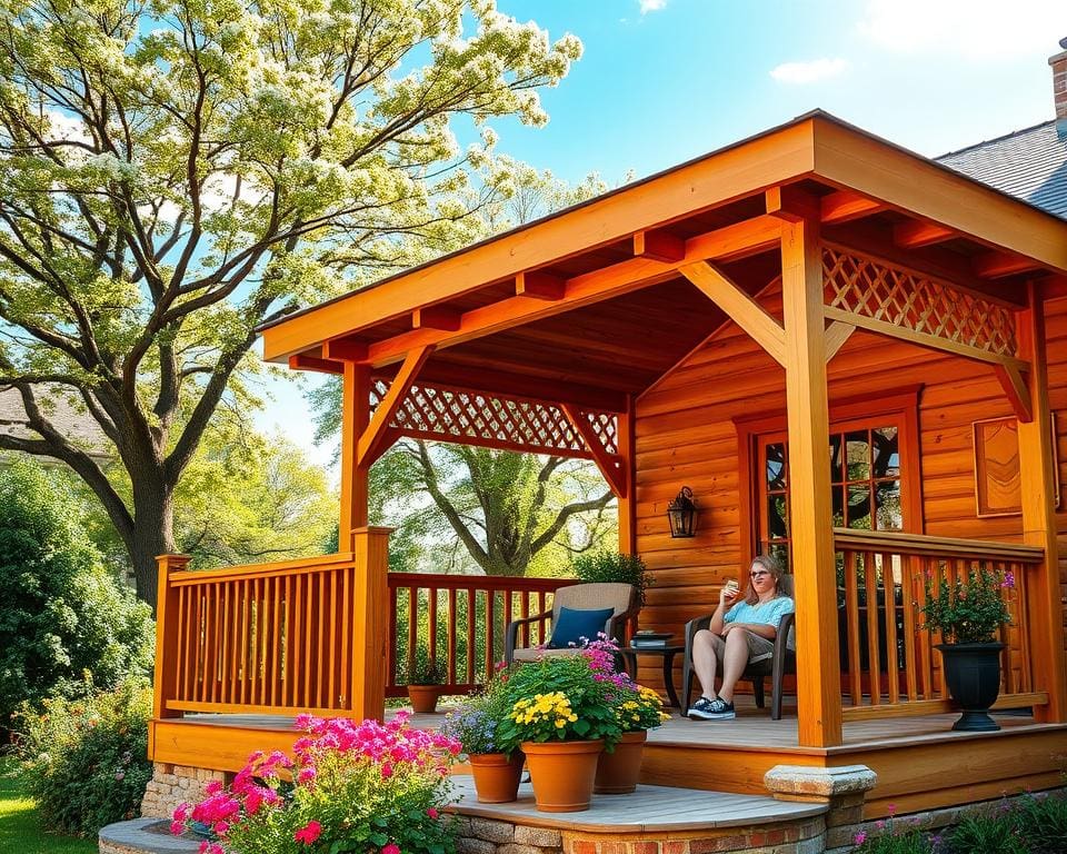 Wat zijn voordelen van een houten veranda?