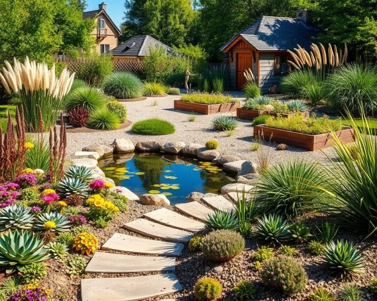 Hoe ontwerp je een tuin met weinig onderhoud?