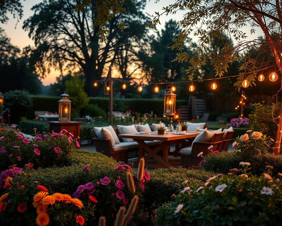 Wat maakt een tuin geschikt voor lange zomeravonden?