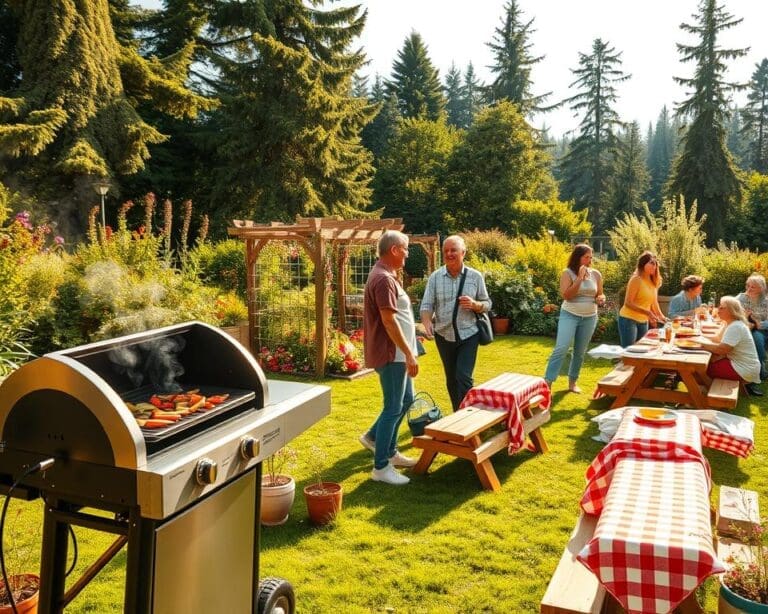 bbq hoek tuin