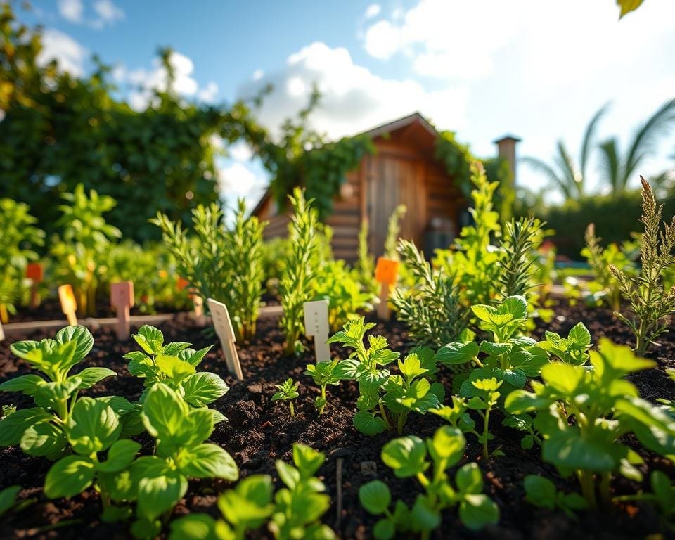 kruiden kweken tuin