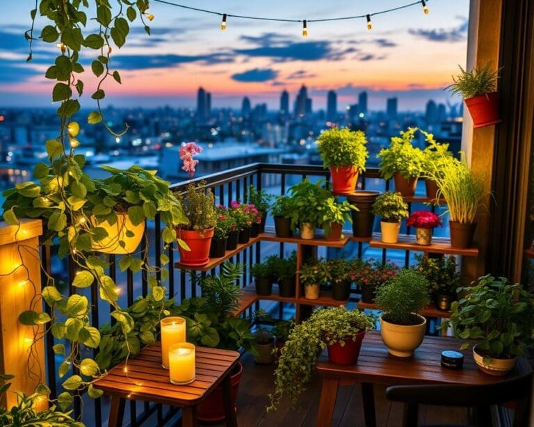 balkon planten verlichting