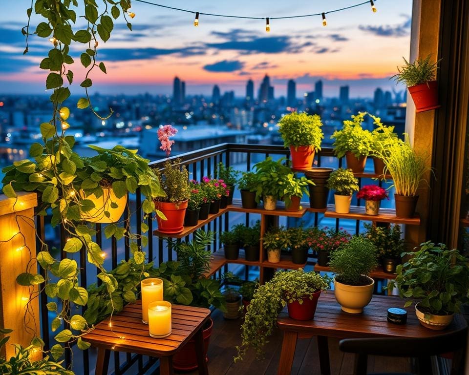 balkon planten verlichting