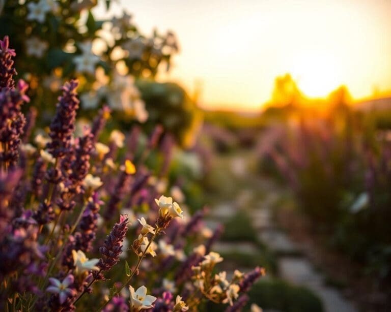 bloemen geur zomeravond