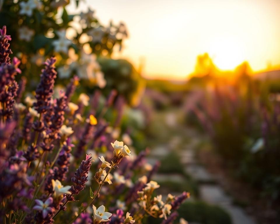 bloemen geur zomeravond