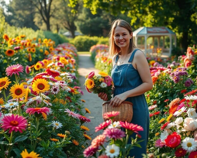 bloemen pluktuin