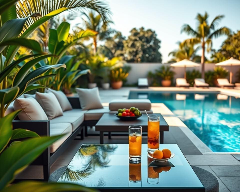 loungeset zwembad