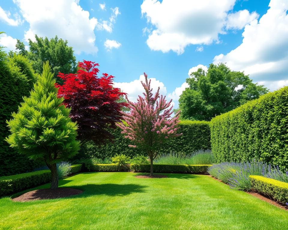 bomen kleine tuin