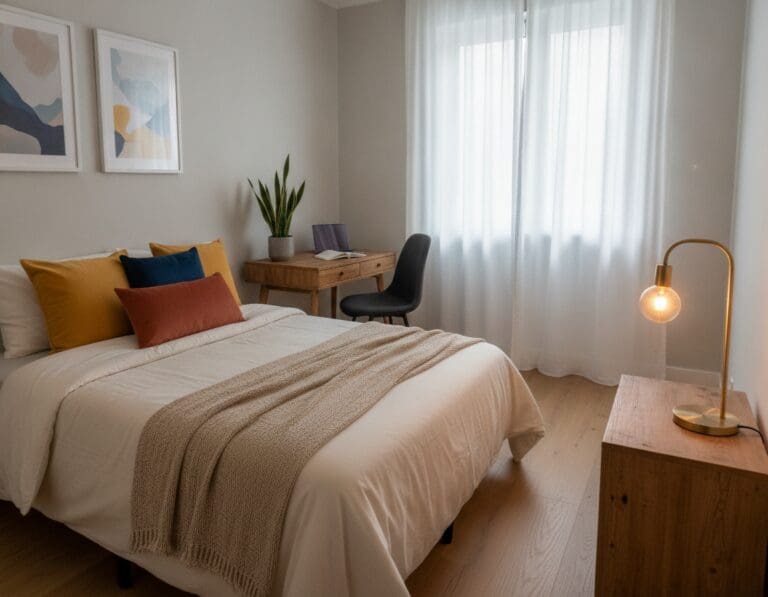 kleine slaapkamer inrichten