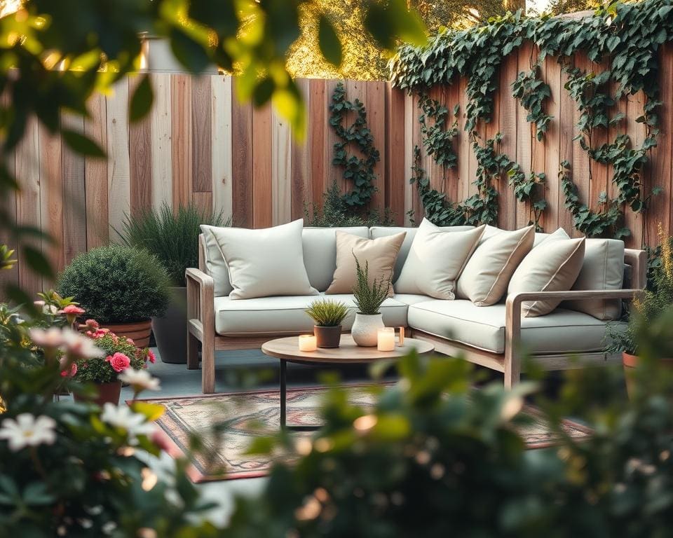 loungehoek tuin