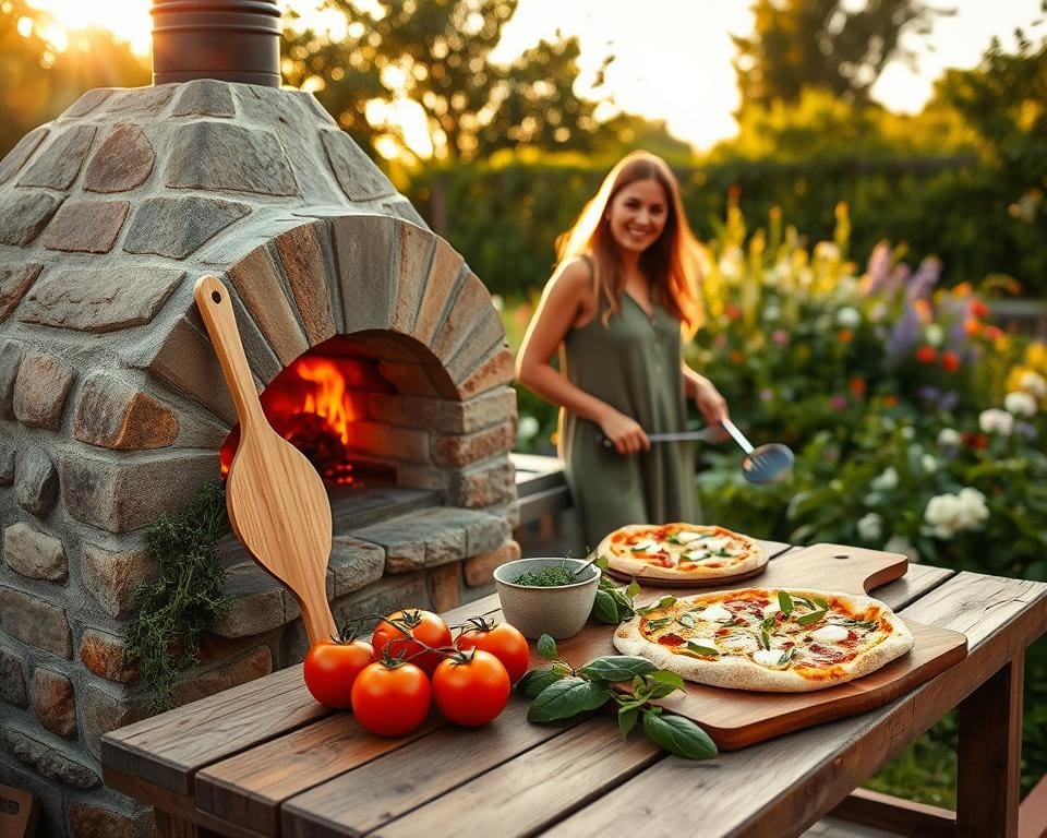 pizzaoven tuin