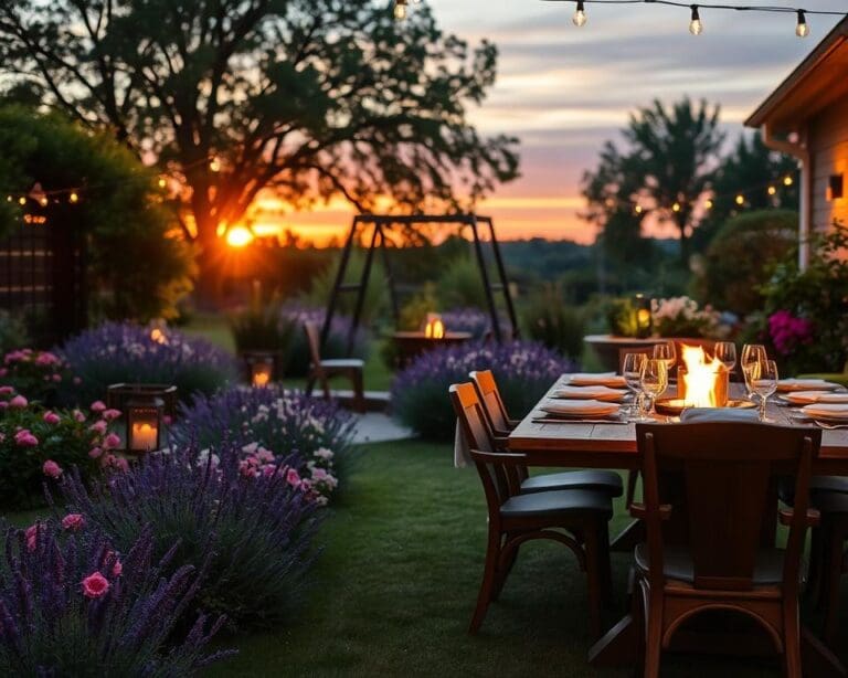 zomeravond tuin