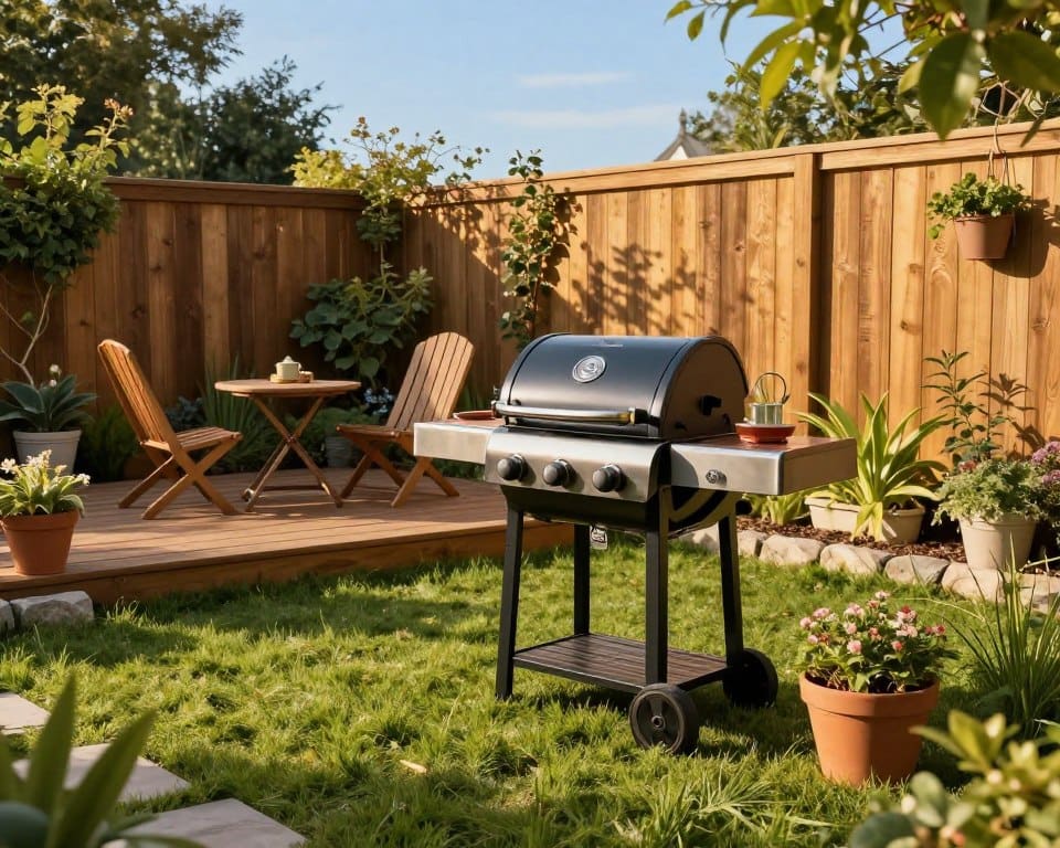barbecue kleine tuin
