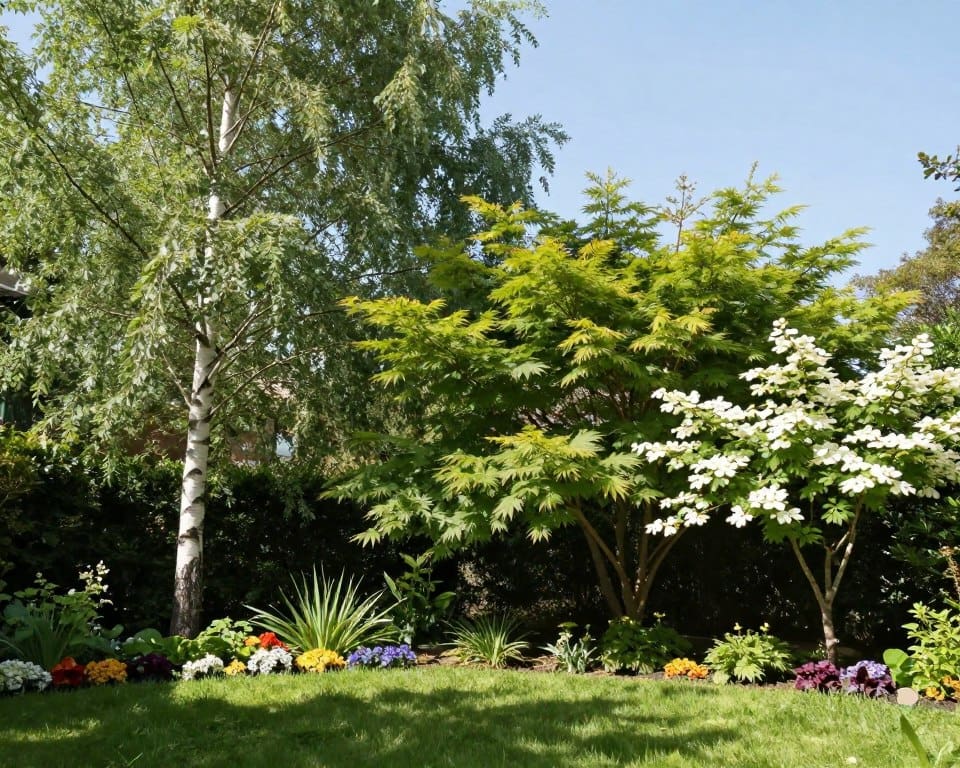 bomen kleine tuin
