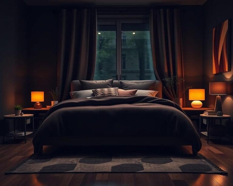 donkere slaapkamer inrichten