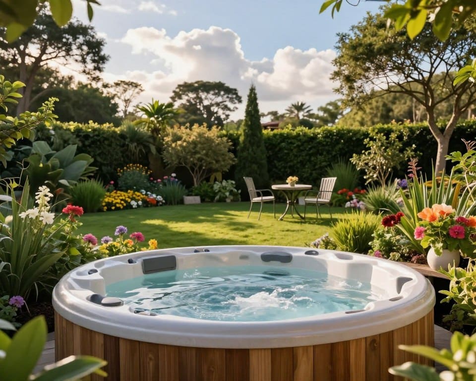 hottub in de tuin