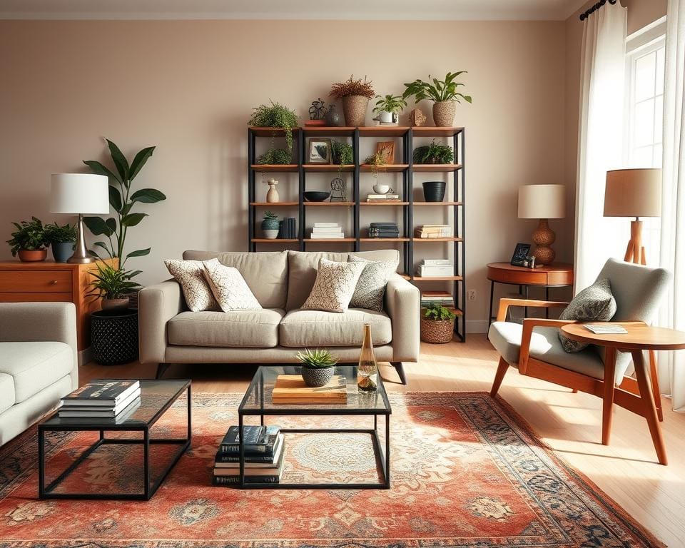 kleine woonkamer inrichten