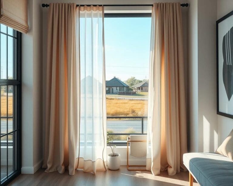 raamdecoratie zwarte kozijnen