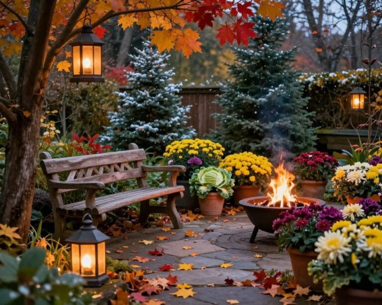 tuin herfst winter