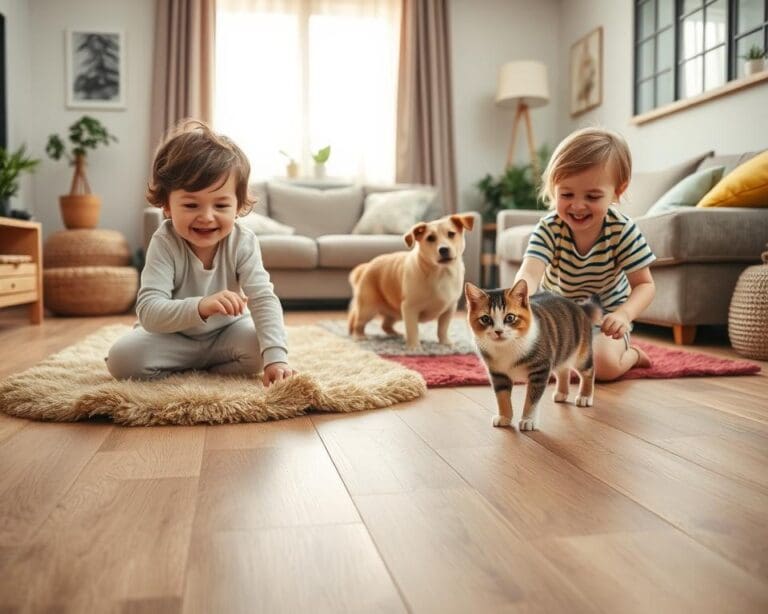 vloer kinderen huisdieren