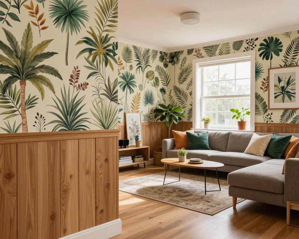 wandbekleding woonkamer